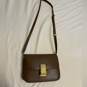Brown leather bag